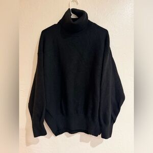 H&M Black Turtleneck Pullover Long Sleeve Sweater Size XS